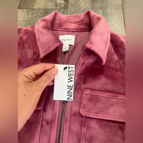 Nine West NWT  Velvet Pink Jacket