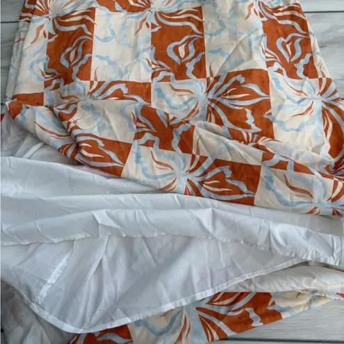 Peppermayo Flora Linen Maxi Dress Orange Size 4 NWT