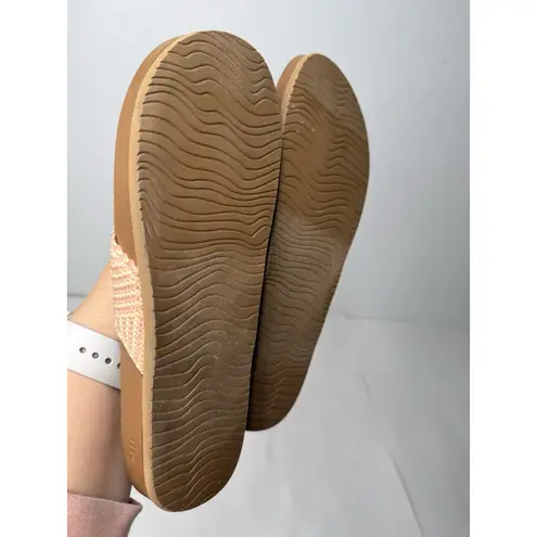 REEF Flip Flops Woman's Size 9 Cushion Strand Cork Sandal Rose Beach Summer Rare