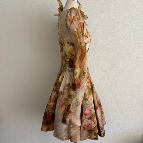 Zimmermann Like new Floral silk organza dress