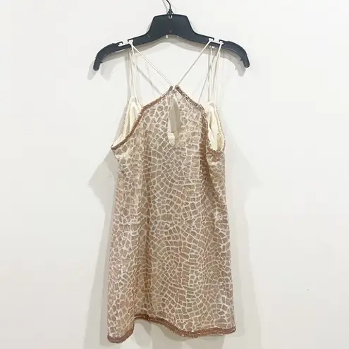 Saylor Shona Rose Gold Sequin Holiday NYE Party Dress Size M