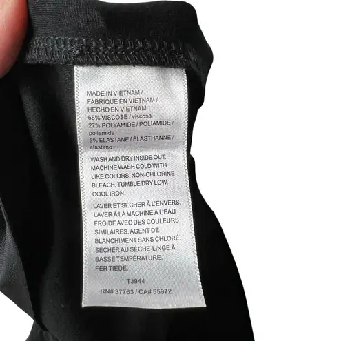 Rafaella Women's Black Stretch Pull On Elastic Waist Ankle Pant Women’s Size XL