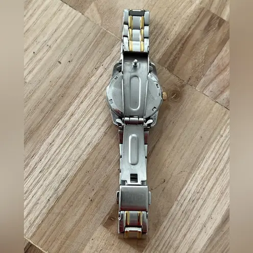 Bulova Ladies Watch Two-Tone Bracelet Round Stainless Steel Dial Date Window