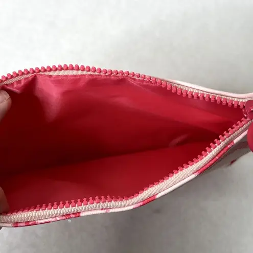 Pink Lipstick Lip Patterned Makeup Bag