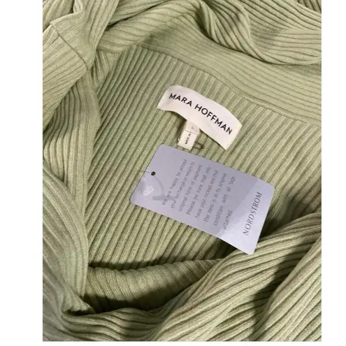 Mara Hoffman Celery Green Ribbed Knot Bodycon Dress, A03, $120, NWT, Medium