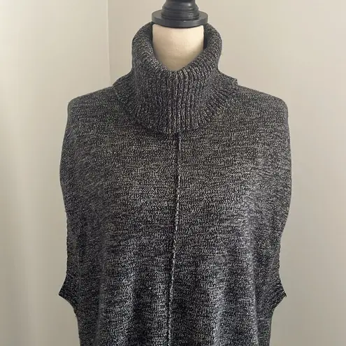 BCBGMAXAZRIA  Charcoal Grey Cowl Neck Sleeveless Sweater Vest Tunic size XS / S