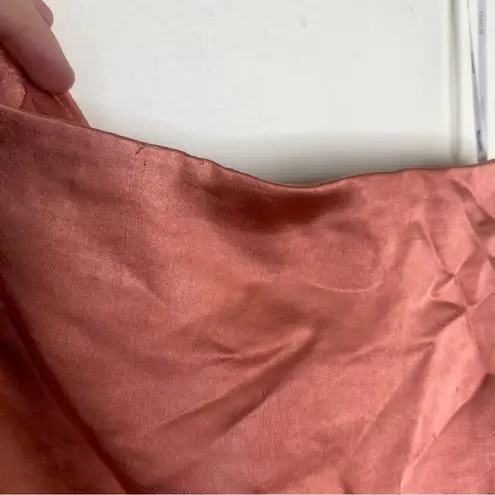 Elliatt Revolve Cassini Coral One Shoulder Satin Formal Dress Large