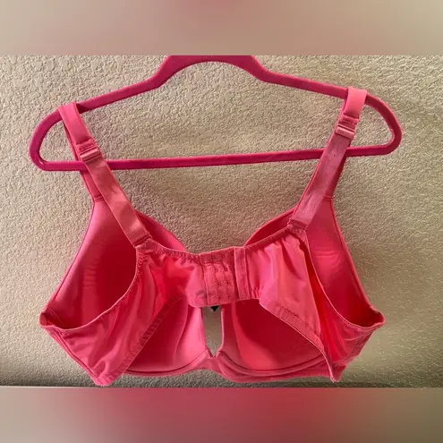Avenue Watermelon Pink Underwire Plunge Full Coverage T-Shirt Bra 46DD