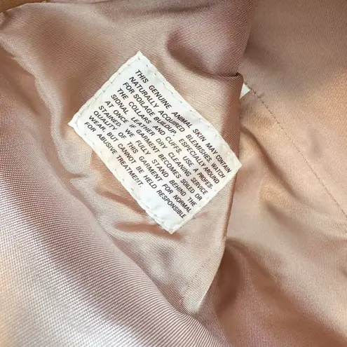 Karen Silton 70s Authentic Vintage 100% Leather Western Blazer Jacket Camel Tan Size 8