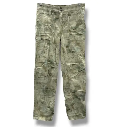 Anthropologie  The Wanderer Cargo Pants Women’s Size 28‎ Green Tie-Dye Utility
