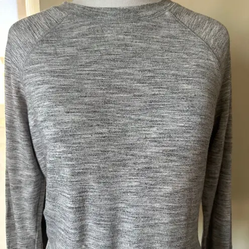 Athleta  XS Criss Cross Sweatshirt Modal Blend Long Sleeve Gray thumbnail 3