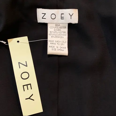 ZOEY Vest Faux Leather/Sheer Black Size S