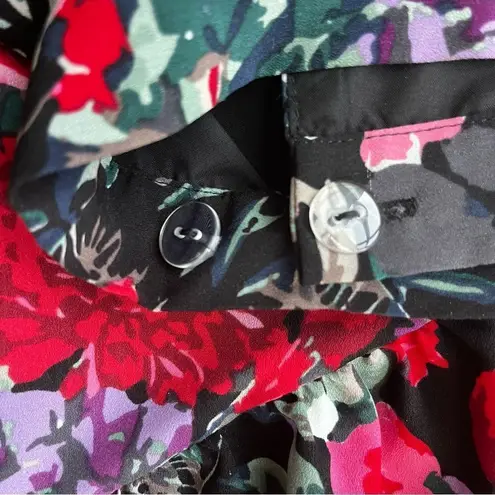 Hutch Anthro Printed Wrap Maxi in Floral High Low A-line Skirt XS