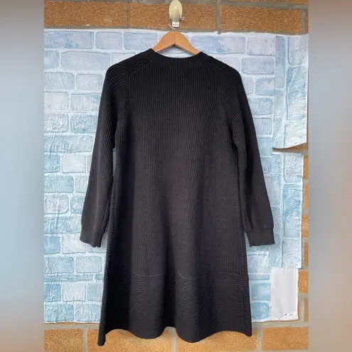Pomander Place Women's Black Ainsley Ribbed Knit Sweater Dress XL