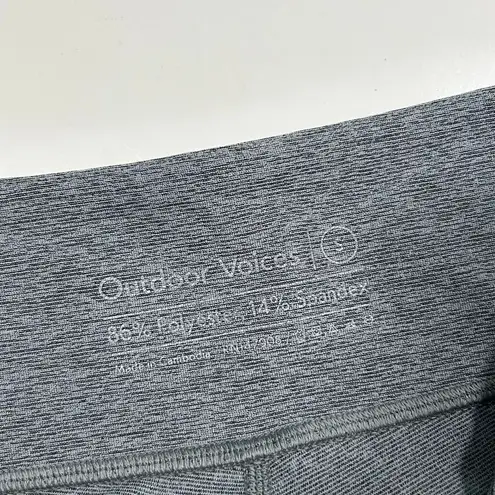 Outdoor Voices  Color Block Athletic Leggings Workout Yoga Running‎ Pants Grey Sm