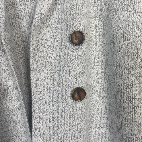 Cici Bird Womens Heather Gray Double Breasted Long Knit Cardigan Sz M Cozy Size M