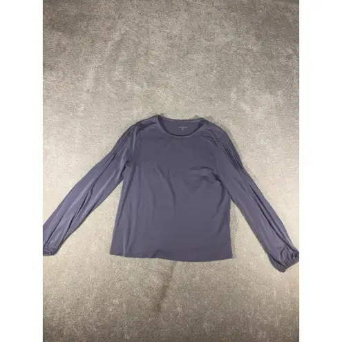 Garnet Hill Lyocell TENCEL Soft Purple Blouson Tee
