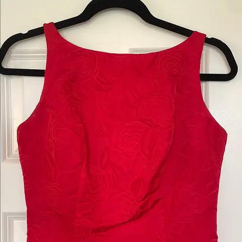 Vintage Red Sleeveless Mini Dress A List by Wrapper size 7
