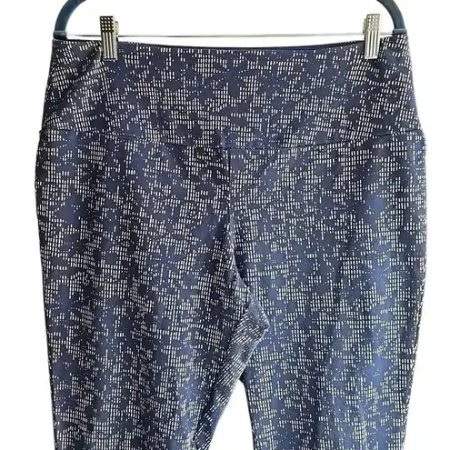 Activewear Joggers, Capri pants, stretch pants. Size XL. Blue Floral.