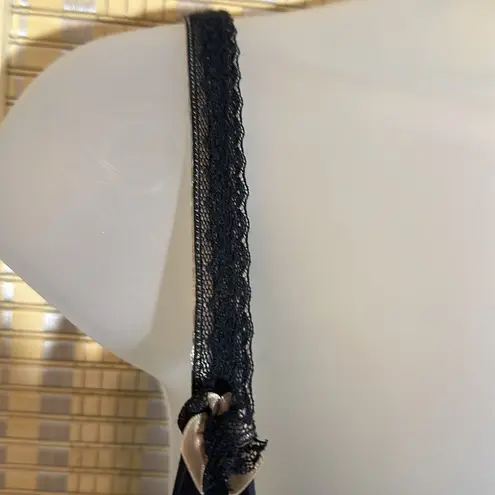 Felina Lingerie Black Beige Push Up Bra Lace Trim Underwire Padded Size 32D