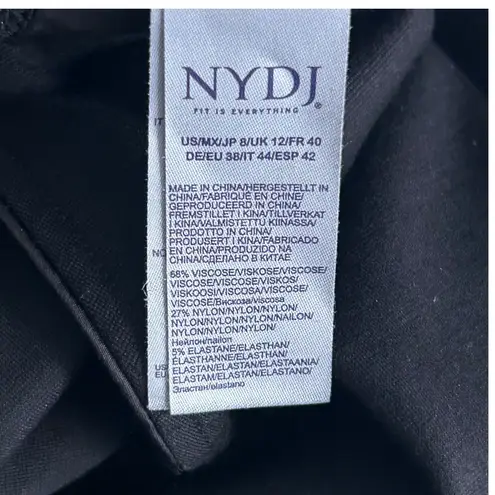 NYDJ Womens Pants Size 8 Black Bootcut Career Professional Casual Stretch