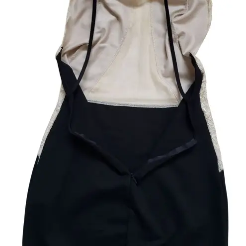 Sole Mio Sheer Lace Halter Neck Mini Dress Women Medium Open Back Sleeveless