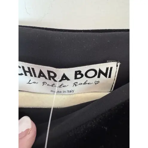 Chiara Boni La Petite Robe Fudo Velvet Gown Black Sz US 6 NWT $1190