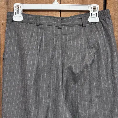 Kathie Lee Women's Vintage 90's Gray with White line Slacks Business Pants Sz 10