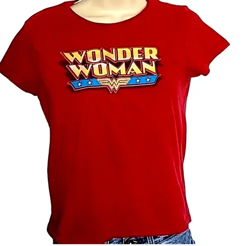 Wonder Woman Juniors Red Graphic T
