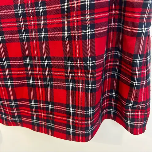 Draper James Angie Red/Blue Plaid Short Sleeve Ruffle w/ Bow Blouse/Top Size 1X - Image 15
