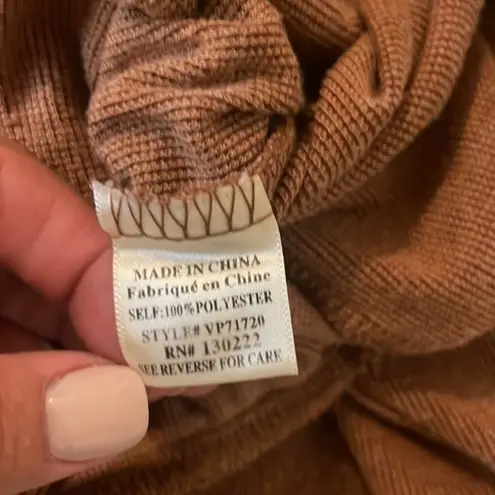 Very J Terracotta Ribbed Drawstring Joggers