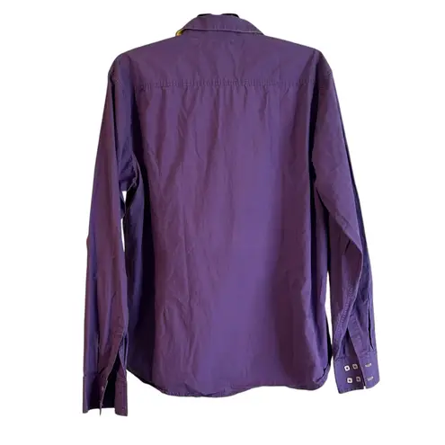 COOFANDY Women's Top Purple Yellow Contrasting Trim XXXL Artsy Cotton Size undefined