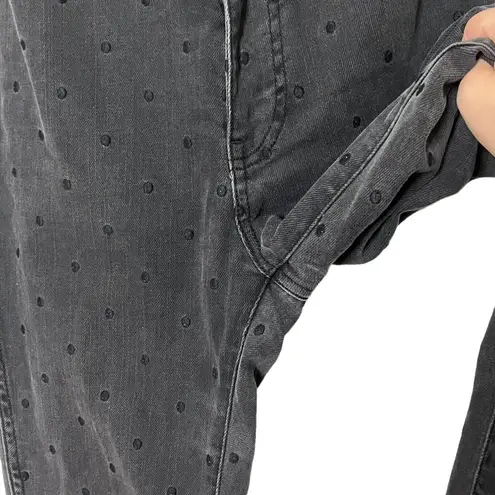 Ulla Johnson Prince Polka Dot Jeans Gray Women’s Size 2 High Rise Cropped Skinny