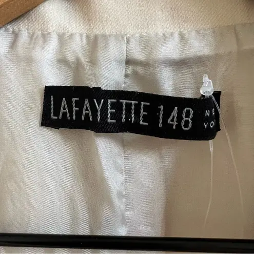 Lafayette 148 New York Sleeveless Trench Coat Dress Khaki Tan 100% Cotton Size 6