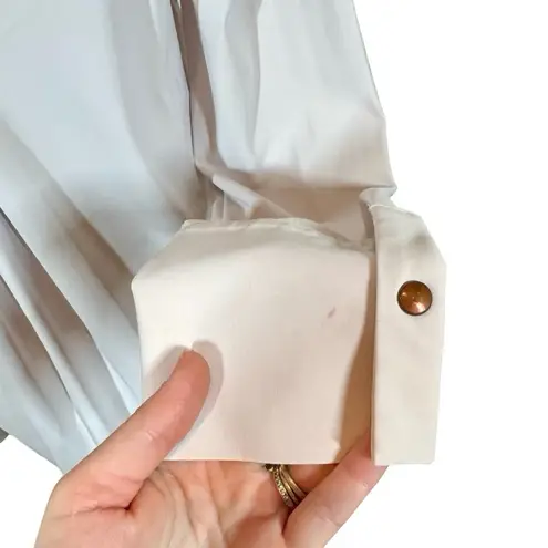 ADAY Something Tailored Shirt Technical Silk in White- Still Full Price