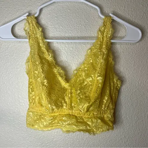 Cosabella PETRA1383 Pret A Porter Longline lace bralette in yellow XS