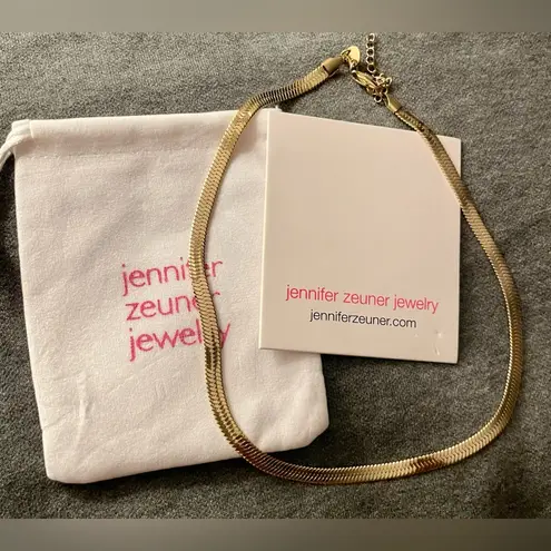 Jennifer Zeuner | Hamilton 14K Gold Vermeil Herringbone Necklace - NWT | $187