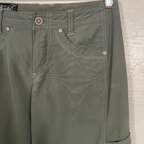 Kuhl Women 2 Dark Gray Pants Convertible Zip Off Pockets Lightweight Hiking Gorp