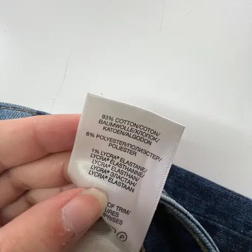 Silver Jeans Co. Jeans Womens 24 Mazy Skinny High Rise Distressed Raw Hem Denim Blue