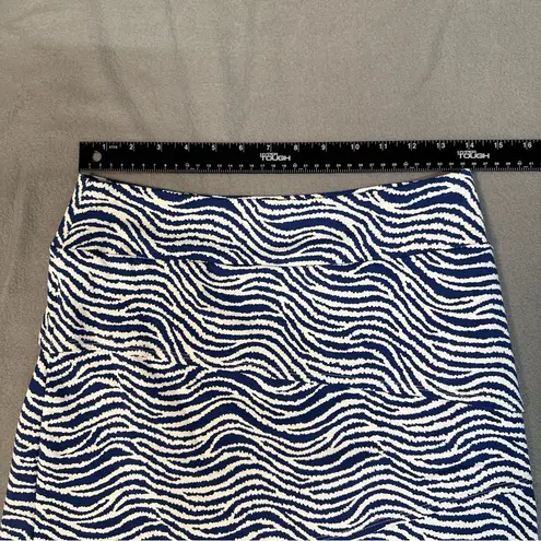 J. McLaughlin Abstract Print Tiered Skirt Casual Resort Stretch Pull Resort Wear