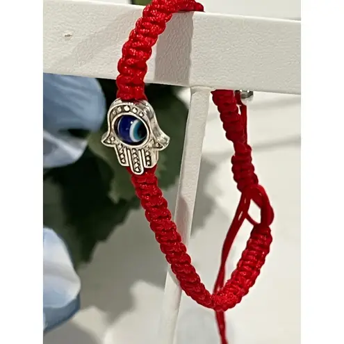 Red String Hamsa Bracelet Evil Eye Protection Adjustable Bracelet plus 3 Charms