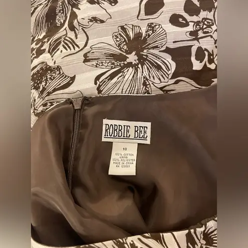 Robbie Bee Black and White Midi Sundress