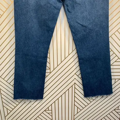 GRLFRND Tatum Crop Flare Jeans in Only Lies Wash