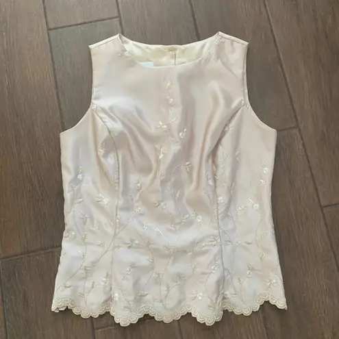 Vintage Champagne Scott McClintock Two Piece Formal Dress sz 10