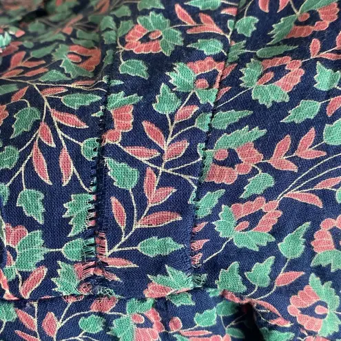 Banjanan Blue Miranda bracelet sleeve maxi dress in mini floral print size S