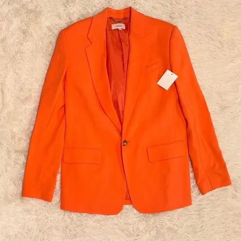 ALC Frank NWT A.L.C. dakota jacket single button blazer clementine orange sz 4