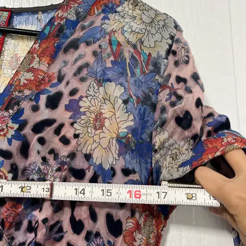 Johnny Was NWT Ontar Beesley Button Front Maxi Dress Boho Chic XS (Small Flaw)