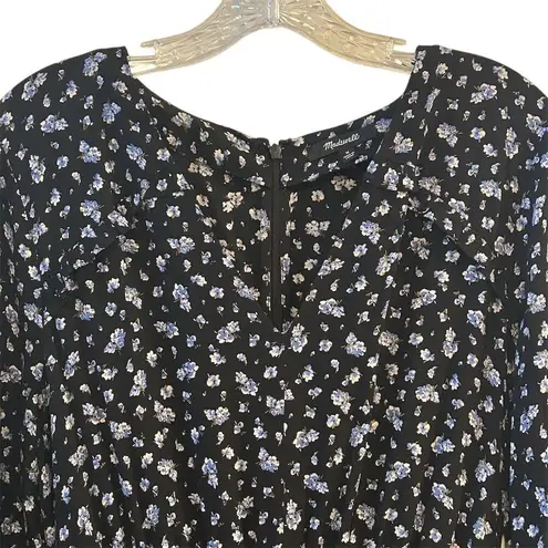 Madewell  Women's Floral Jumpsuit Black Long Sleeve Medium Casual