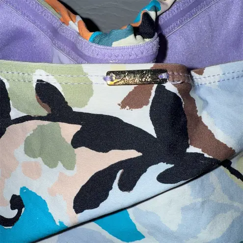 Anne cole Women's Floral Twist-Front Tankini Top L Multicolor