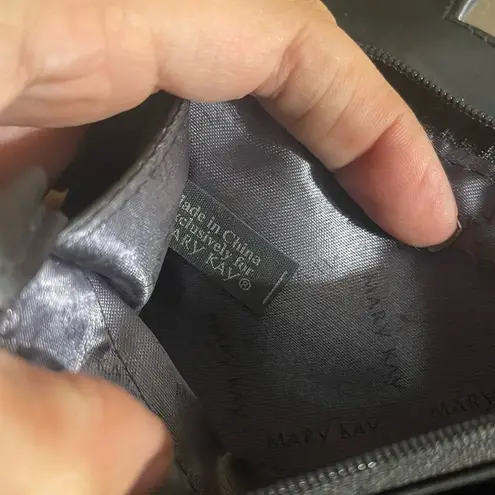 Mary Kay Women's Cosmetic Make Up Bag Gray Grey mirror